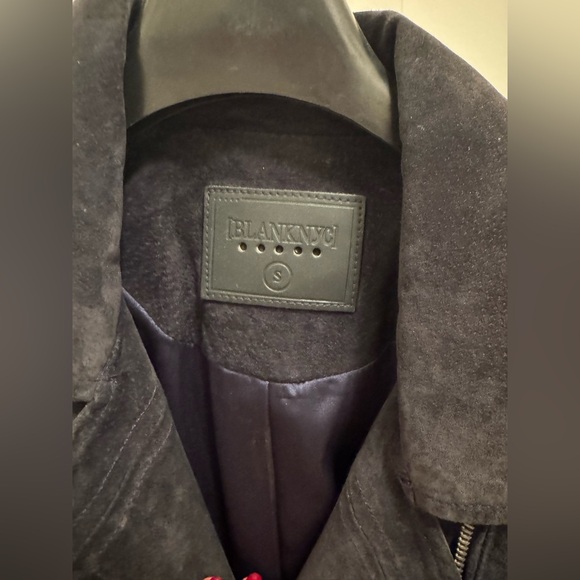 BlankNYC dark navy suede jacket - Picture 2 of 3